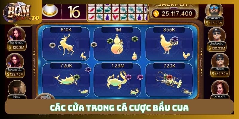 Bầu cua có cách chơi đơn giản khi chọn 6 cửa