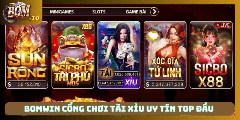 Bomwin cổng chơi tài xỉu uy tín top đầu 