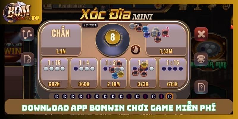 Download app Bomwin chơi game miễn phí