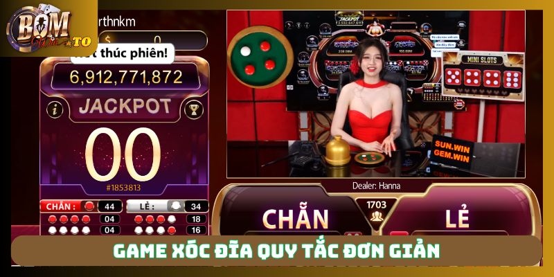 Game Xóc đĩa quy tắc đơn giản