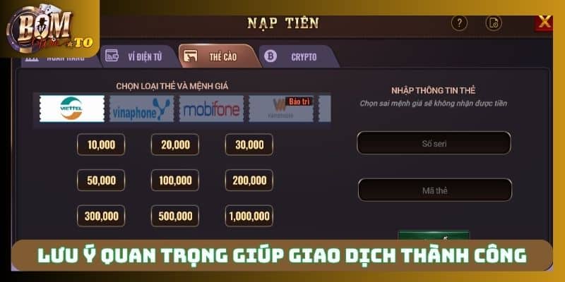 Lưu ý quan trọng giúp giao dịch thành công