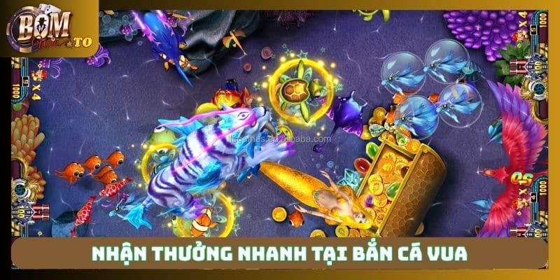 Nhận thưởng nhanh tại Bắn cá Vua