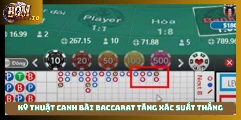 Kỹ thuật canh bài baccarat tăng xác suất thắng
