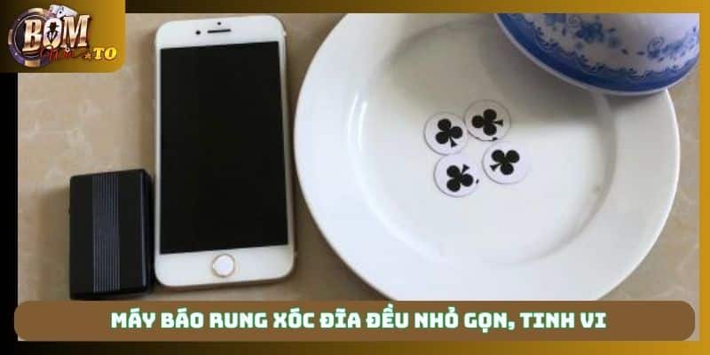 Máy báo rung xóc đĩa đều nhỏ gọn, tinh vi