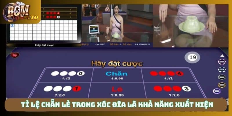 Tỉ lệ chẵn lẻ trong xóc đĩa là khả năng xuất hiện