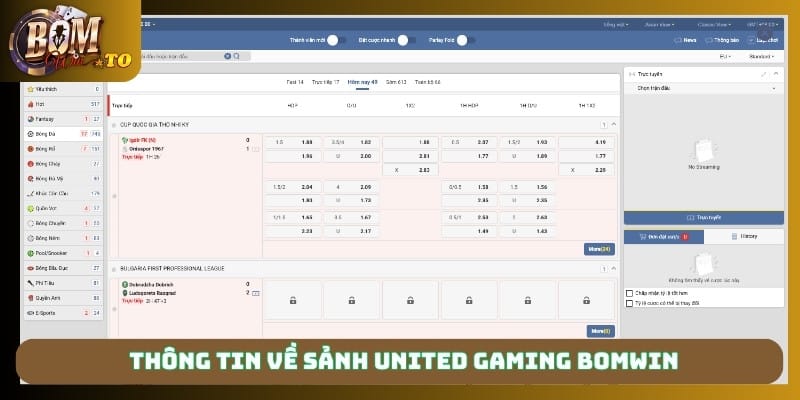 Thông tin về sảnh united gaming Bomwin
